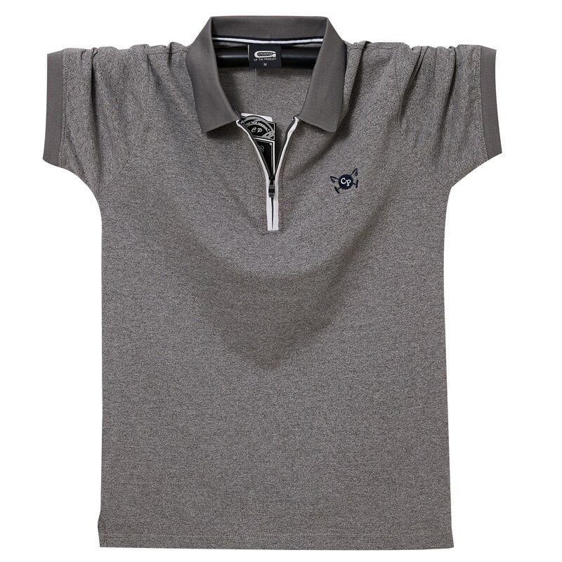 Newest Men Polo Shirt Summer Breathable Turn-down Collar Cotton Embroidery Style Men Top Tees Polo Business Polo Shirt Men 6XL