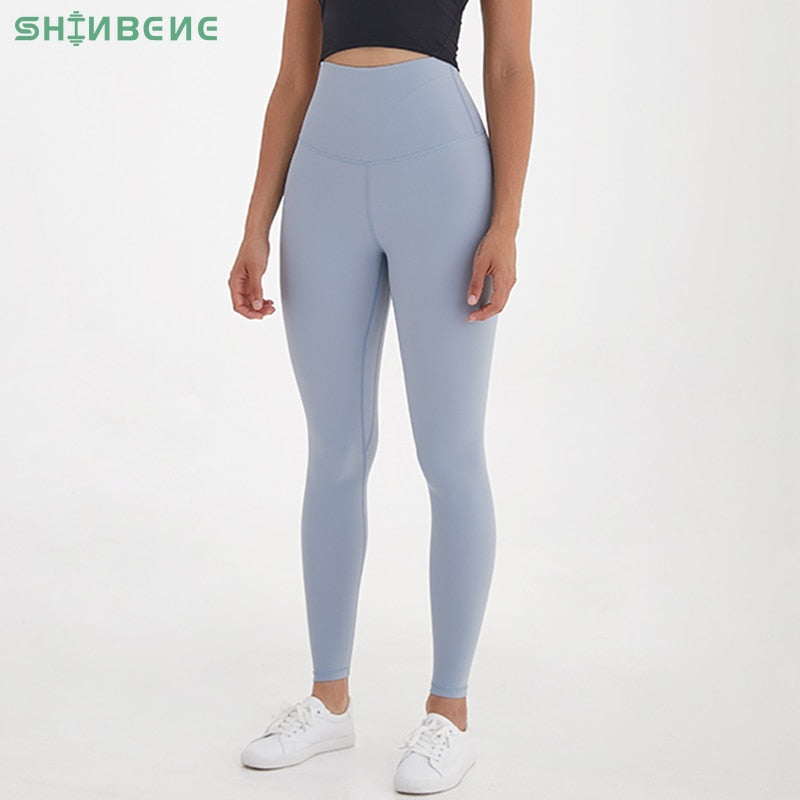 SHINBENE SUPER HIGH RISE 27'' Full Length Sport Athletic Fitness Leggings Women Workout Gym Yoga Pants Tights XS-XL
