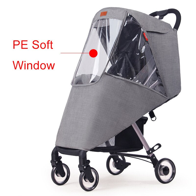 Universal Waterproof Winter Thicken Rain Cover Wind Dust Shield Full Raincoat for Baby Stroller Accessories Cane Pushchairs Suit