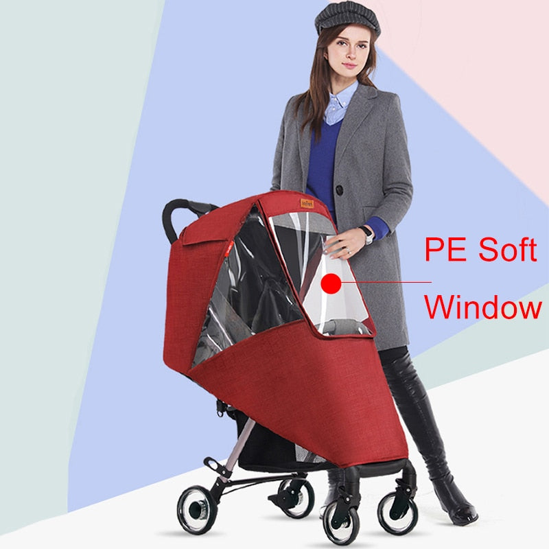 Universal Waterproof Winter Thicken Rain Cover Wind Dust Shield Full Raincoat for Baby Stroller Accessories Cane Pushchairs Suit