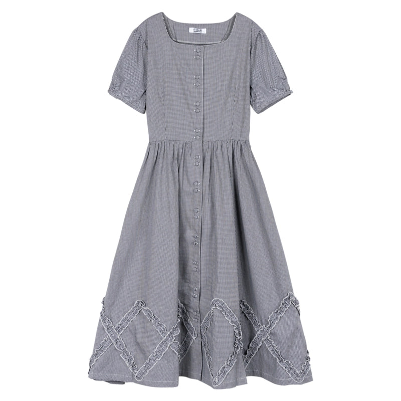 Vintage Style Loose Big Hem Mori All-Match Dress