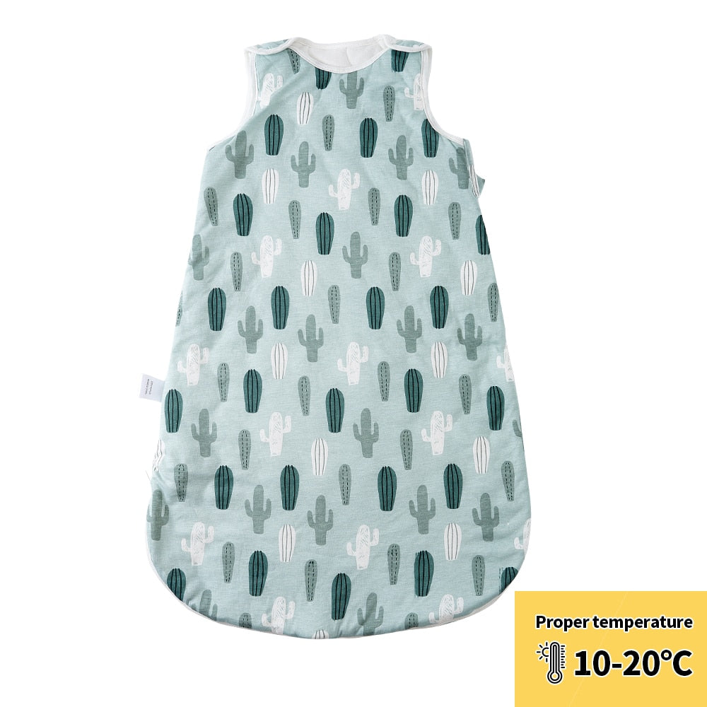 HappyFlute 10-20℃ 3Size Cotton Fabric Unisex Swaddling Vest Children&#39;s Anti-Kicking Baby Sleeping Bag