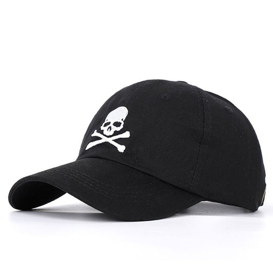 Cool Men Women Skull Embroidery SunShade Baseball Cap Snapback Summer Outdoor Sport Sunscreen Hip Hop Adjustable Cotton Hats P55