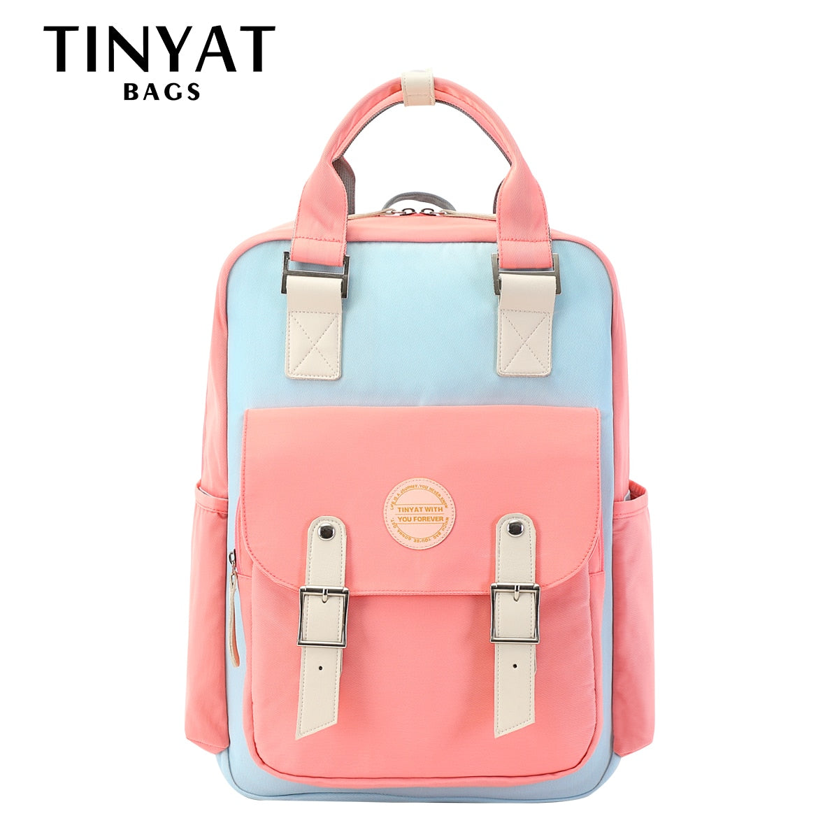 TINYAT Women&#39;s school laptop backpack Youth Donut backpacks High School Bag for teenage girl backpack Kids Book Bag Mochila